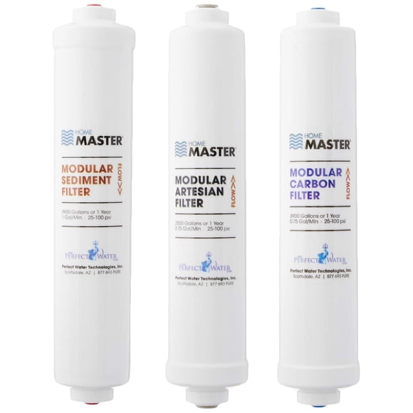 Home Master ISetTMA8 Juego de reemplazo para filtro de agua Artesian y HydroGardener, blanco