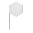 thumbnail image 1 of White Wood Veins Pattern Background Toothpick Flags Cupcake Picks Party Celebration, 1 of 3