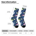 thumbnail image 2 of Rateoe Colorful Cartoon Shark for Women Casual Calf Socks - Cute Crew Socks - Thin Soft Above Ankle Socks Size 5-11, 2 of 6