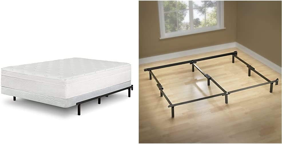 Zinus 5 Inch Low Profile Smart Box Spring, King & Michelle Compack 9