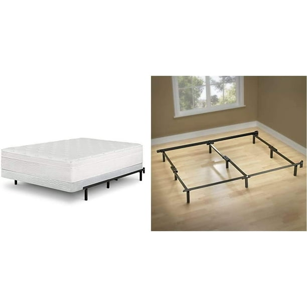 Zinus 5 Inch Low Profile Smart Box Spring, King & Michelle Compack 9