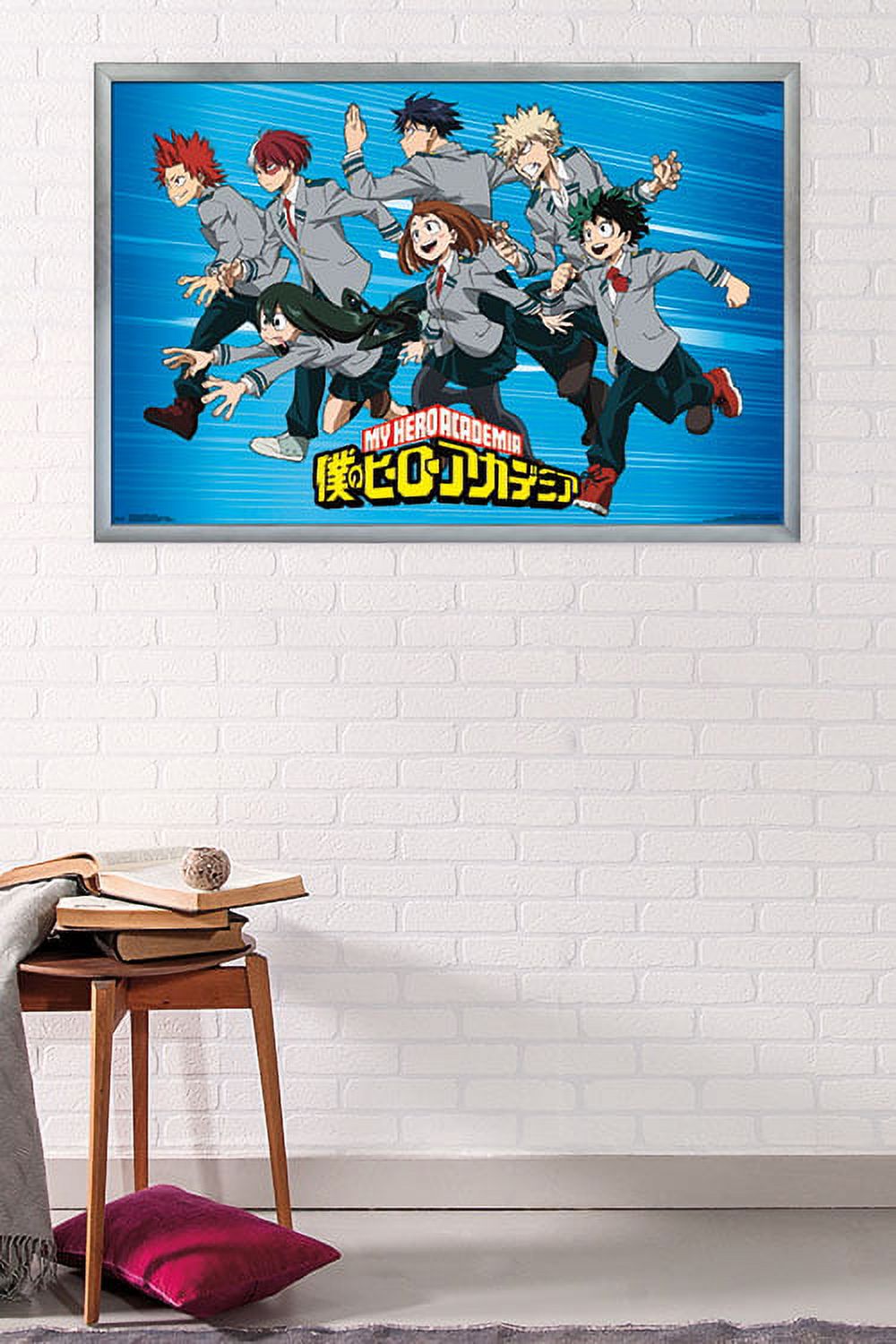 My Hero Academia - Group Wall Poster, 22.375" x 34", Framed