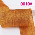 thumbnail image 1 of 25 yardas/rollo de cinta metálica con brillo, cinta decorativa para Navidad y boda, lazos para manualidades, envoltura de regalo, cinta de cebolla de 6/10/15/25/40MM, 1 of 4