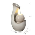 thumbnail image 4 of Hi-Line Gift Ceramic Fountain with Lights, Ivory Elegance, Outdoor Use, 4 of 4