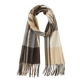 thumbnail image 3 of 2PCS Winter Wraps Ladies Light Scarf Warm Scarves Womens Long Shawl Large Knit Tassel, 3 of 5