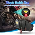 thumbnail image 1 of Bike Saddle Bag 1PC,Water-Resistant Cycling StorageComposite Tear-Resistant Fabric Reflective Night Riding Safety(Black), 1 of 9