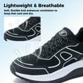 thumbnail image 5 of JOYFON Womens Walking Shoes with Arch Support Orthotic Plantar Fasciitis Foot Pain Relief Sneakers Tennis Shoes BlackWhite Size 9.5, 5 of 5