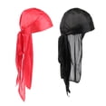 thumbnail image 1 of MERIGLARE 2/ Bonnet Chimio Perte Turban Rouge+noir, 1 of 4