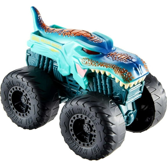 Hot Wheels Monster Trucks Roarin' Wreckers, 1:43 Scale Mega-Wrex Toy Truck with Lights & Sounds