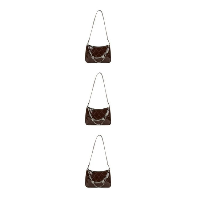 Guardoinrt Sac à Main à la Mode et Polyvalent Compact et Portable Robuste et Durable pour Femmes Cadeaux Marron 3ensemble