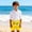 Yellow, variant on Cethrio Boys Beach Shorts, Summer Elastic Waist Quick-drying Printed Swim Shorts Orange Size 8