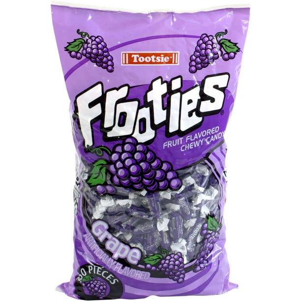 Tootsie Frooties, Grape Fruit Flavored Chewy Candy, 360 Ct - Walmart ...