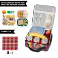 thumbnail image 5 of Red and Green Tie Dye Pattern Insulated Lunch Bag Teens,Lunch Box for Men Women for Work,Picnic or Travel,10.2x9.5x4.3 Inches,8 Can Capacity, 5 of 6