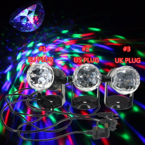 Grtsunsea Mini Stage Lighting RGB Rotating Ball Effect Laser Projector