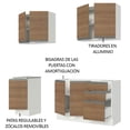 thumbnail image 4 of Cocina Integral Madesa Glamy Con Tarja 160 Cm Marron, 4 of 10