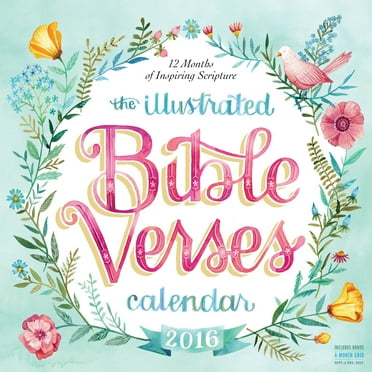 Mead 2022 Bible Verses Wall Calendar - 12"x12", Monthly Inspirational Scripture Pages (September 2021-December 2022)