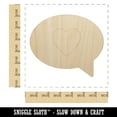 thumbnail image 2 of Heart Love in Text Callout Wood Shape Unfinished Piece Cutout Craft DIY Projects - 6.25 Inch Size - 1/8 Inch Thick, 2 of 7