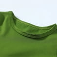 thumbnail image 3 of XYIJANI Girls Clothes Size 14-16 Kids Toddler Baby Girls Autumn Summer Solid Cotton Long Ruffle Sleeve Princess Dress Clothes Princess Dress Little Girl Dresses (Green,80), 3 of 5