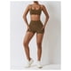 thumbnail image 3 of Conjuntos de entrenamiento for mujeres 2 piezas de talle alto sin costuras con sujetador deportivo acolchado conjuntos de ropa de gimnasio, 3 of 7
