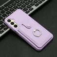 thumbnail image 6 of Compatible with Samsung Galaxy A16 5G Wallet Phone Case,360°Rotation Finger Ring Holder Kickstand,with Card Holder,Lychee Pattern PU Leather Durable Shockproof Rugged Phone Case,Purple, 6 of 12