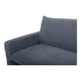 thumbnail image 5 of Moe's Home Collection Paris Modern Fabric Sofa with Steel Legs in Blue, 5 of 7
