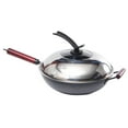 thumbnail image 3 of Kitchen Stir Fry Pans with Lid Cookware Pots and Pans Skillet for All Stoves 36cm, 3 of 8