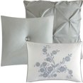 thumbnail image 4 of Alina 7 Piece Modern Pinch Pleat Comforter Set in Grey by Nanshing, King, 4 of 6