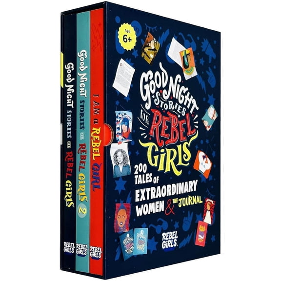 Good Night Stories for Rebel Girls (2 Books & Journal): 3 Books Set - Ages 6  - Paperback