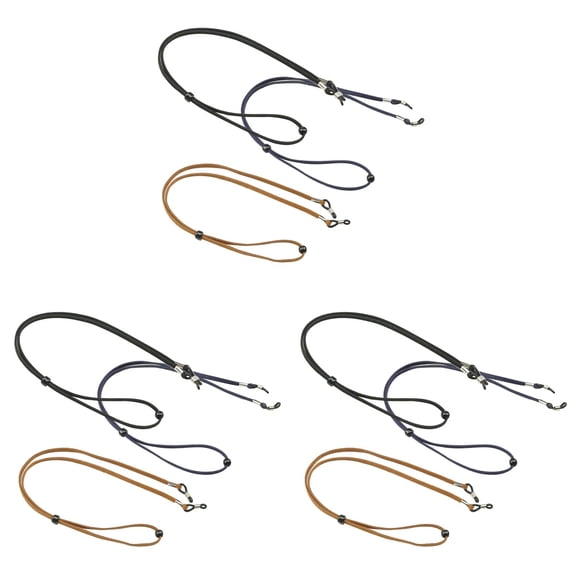 CIMAXIC Glasses Lanyard Adjustable Flannel Design for Daily Use 9Pcs