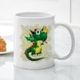 thumbnail image 3 of CafePress - Baby Dragon Cute Cartoon Mugs - 11 oz Ceramic Mug - Novelty Coffee Tea Cup, 3 of 4