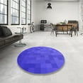 thumbnail image 4 of Ahgly Company Machine Washable Indoor Rectangle Transitional Light Slate Blue Area Rugs, 2' x 4', 4 of 7