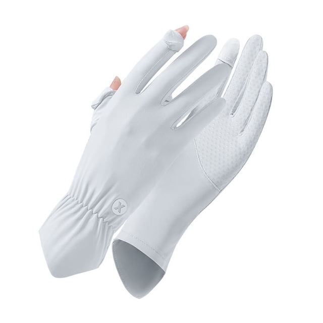 Fiudx Mangas de Protección Solar para Mujer, Finas Mangas de Seda Helada, Diseño Cómodo y Resistente Al Viento, Accesorio de Ciclismo de Moda para Exteriores, para Usar En Cualquier Temporada, Ideale