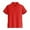 Red2, variant on Ticikt Kids Short Sleeve Polo Shirts, Solid Lapel Soft Fabric School Uniform Tops for Boys,Green