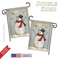 thumbnail image 3 of Breeze Decor BD-XM-G-114175-IP-BO-DS02-US Let it Snow Happy Snowman Winter - Seasonal Christmas Impressions Decorative Vertical Garden Flag - 13 x 18.5 in., 3 of 4