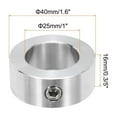 thumbnail image 2 of Uxcell 4pcs Shaft Collars 1" Bore Stainless Steel Shaft Collars 1.6" OD, 3/5" Width Axle Collar Clamp with Set Screw, 2 of 5