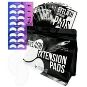 100 Pairs Set Premium Under Eye Gel Pads for Eyelash Extension - Lint Free Patches with Vitamin C and Aloe Vera by Stacy Lash supplies and Beauty tools - Hydrogel Eye Pads - Skin Moisturizes