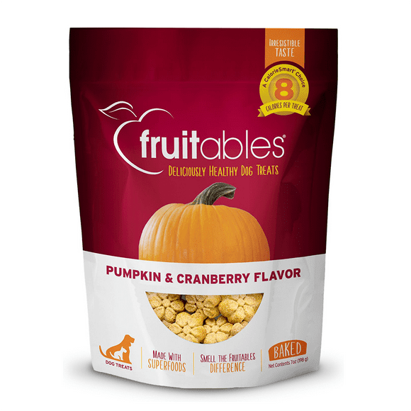 Fruitables - Dog Trts Crunch Pmpk&cranb - Case Of 8-7 Oz