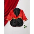 thumbnail image 3 of Kaerm Boys Halloween Prince Beast Costume Lapel Tailcoat Wedding Party Tuxedo Jacket Dress up Red 7-8, 3 of 6