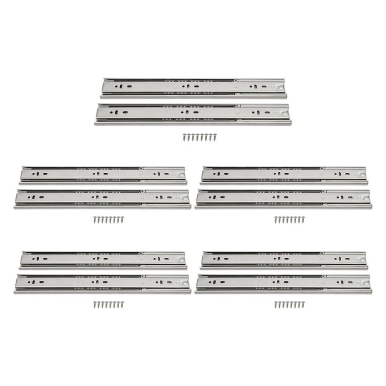 Betesy Soft Close Drawer Slides 14 Inch - 2 Pairs, Full Extension, 100 LB Capacity, Side Mount Ball Bearing