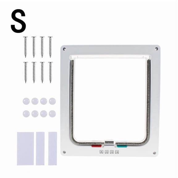 1pcs pet door, cat door, two-way access door, glass acrylic board, cat and dog house