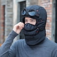 thumbnail image 5 of Full Face Winter Warm Women Man Ski with Glasses Mask Thermal Trapper Hat Windproof Beanies Cycling Caps BEIGE, 5 of 8