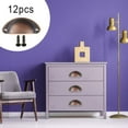 thumbnail image 4 of 2x 12 Piezas de Es de Taza de Concha de para Armario, Armario, Puerta, Tocador, Armario, Cajón con Tornillos, 4 of 8
