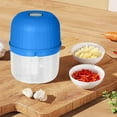 thumbnail image 5 of Electric Garlic Chopper Mini Food Processor with Stainless Steel Blades, Usb Rechargeable, 260ml Capacity for Quick Mincing & Pureeing, Easy Clean Design for Home Chefs & Daily Cooking, 5 of 9