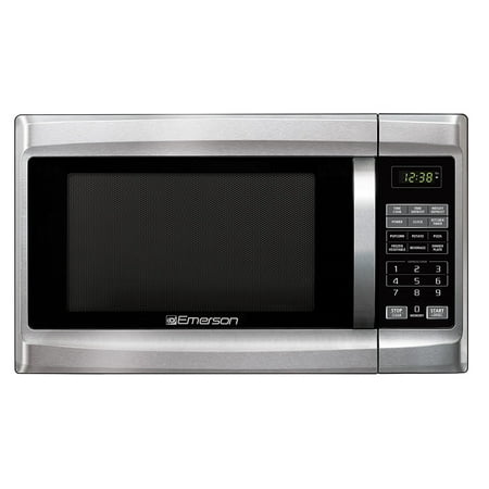 Emerson MW1338SB 1.3 Cu. Ft. 1000 Watt, Touch Control Microwave Oven, Stainless Steel