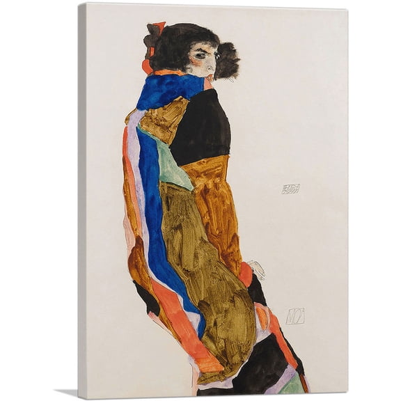 ARTCANVAS Moa Mandu Canvas Art Print by Egon Schiele - Size: 26" x 18" (0.75" Deep)