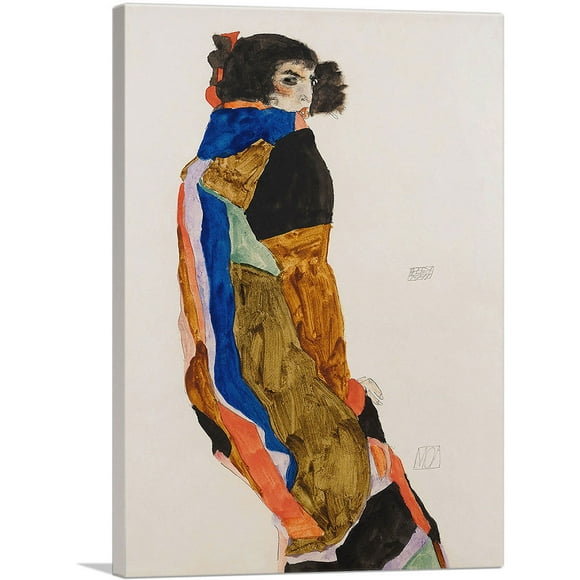 ARTCANVAS Moa Mandu Canvas Art Print by Egon Schiele - Size: 26" x 18" (1.50" Deep)