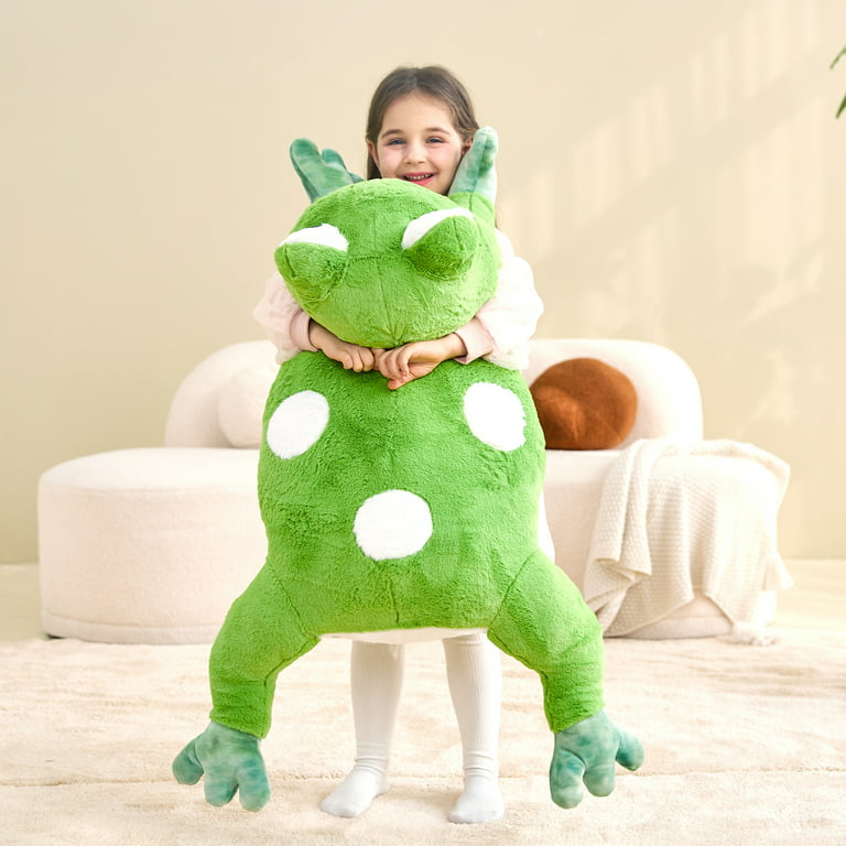 IKASA Giant Frog Stuffed Animal Plush Toy,Large Jumbo Frog 30 Green Huge  Cute Soft Toys,Big Size Plushy Fluffy Fat Oversized Plushie,Gifts for Kids  Girls Boys Girlfriend Children 