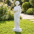 thumbnail image 2 of Costway MgO Garden Goddess of Greek Mythology Sculpture with Antique Finish, Column Base, 2 of 11