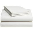 thumbnail image 5 of Full XL 100% Cotton Jersey Knit White Sheet Set - Extra-Soft, Breathable & Hypoallergenic - 15" Deep Pockets, 54" x 80" - Ideal for Extra Long Full Beds - 4PC Full XL Sheets (Full XL, White), 5 of 11
