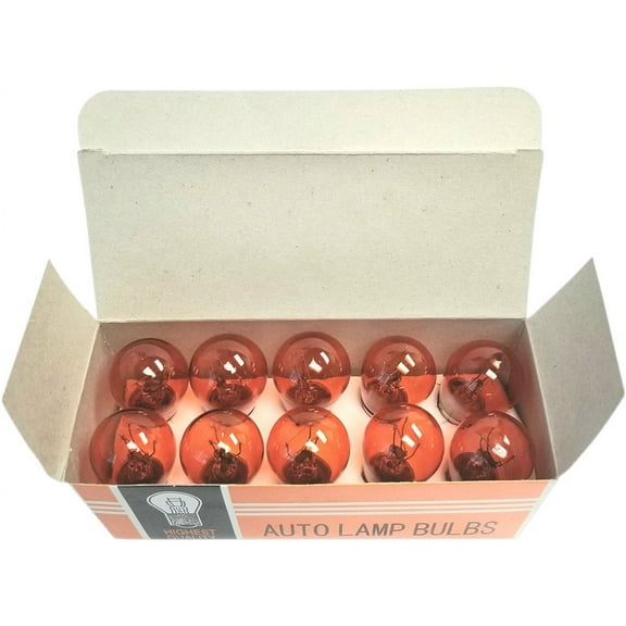 K&S 12V 23/8W Round Amber Incandescent Marker Bulb 10 Pack (25-8067AP)
